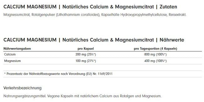 ProFuelProFuel CALCIUM & MAGNESIUM 120 Kaps.