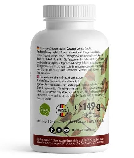 ProFuel CORDYCEPS Vitalpilz 180 Kapseln  