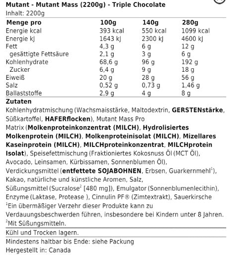 Mutant Mass - 6,8kg