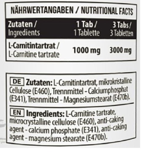 MST - L-Carnitine 1000 (90 Tabl.) - Protein Panda