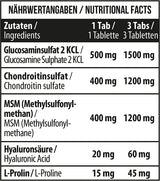 MST - Glucosamine Chondroitine MSM HYALURON - 90 Tabletten