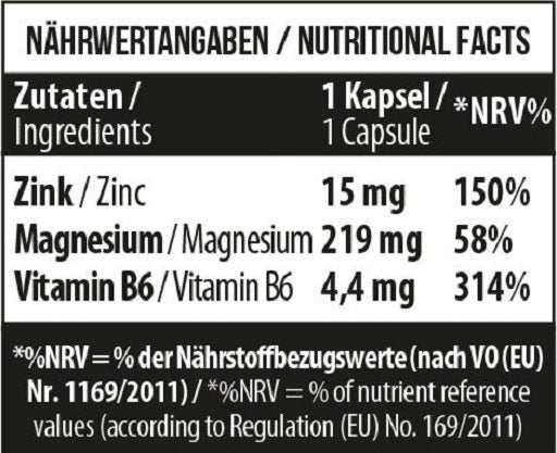 MST - Zinc Magnesium B6 60 vegane Caps