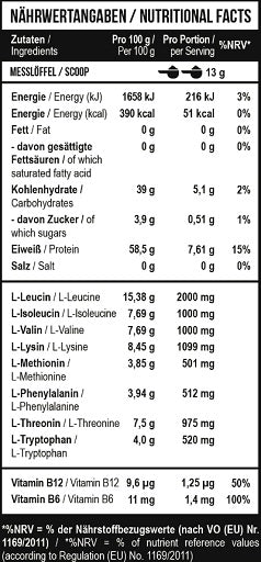 MST - BCAA & EAA Zero 1040g