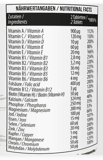 MST - All Vitamins 60 Pillen - Protein Panda