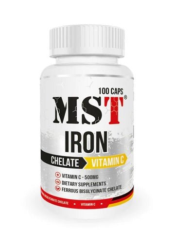 MST - Iron Chelate Vitamin C 500mg 100 Caps