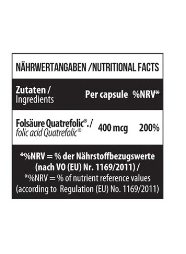 MST - Folate 400 Quatrefolic 90 Kapseln