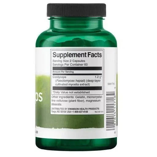 Swanson Cordyceps 600mg 120 Kapseln  