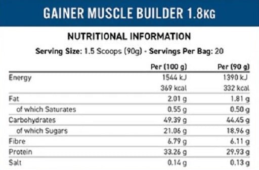 Applied Nutrition Gainer Muscle Builder 1,8kg