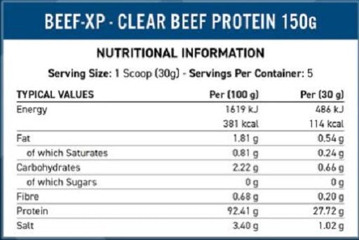 Applied Nutrition CLEAR Beef XP 150g - Protein Panda