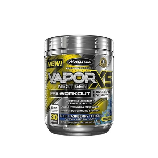 MuscleTech naNO Vapor X5 Next Gen Blue Raspberry 228g