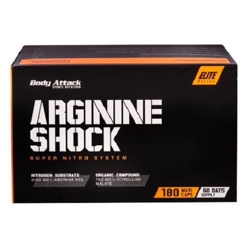 Body Attack Arginine Shock 180 Caps - Protein Panda