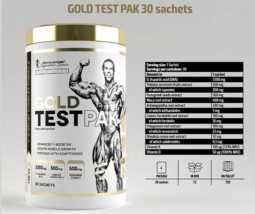 Kevin Levrone Gold Test Pak 30 Sachets - Protein Panda