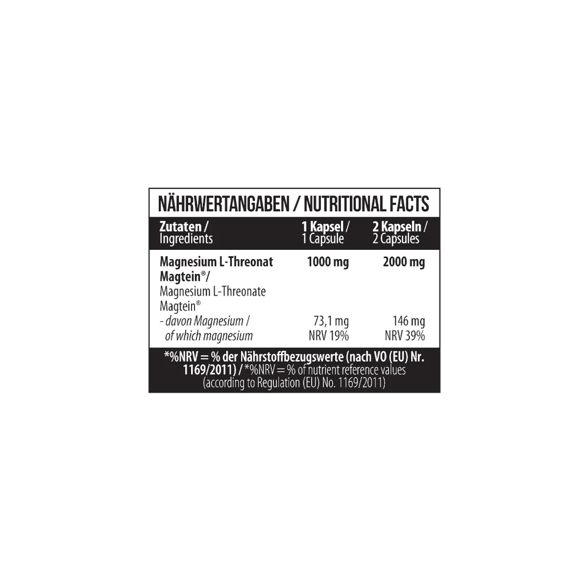 MST - Magnesium L-Threonate 1000mg - 120 Kapseln