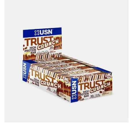 USN TRUST Crunch Bars 12x60g Triple Chocolate 'NEW  
